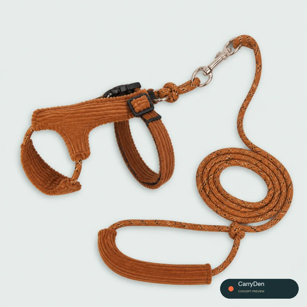 HiDREAM Soft Cat Harness & Crossbody Leash